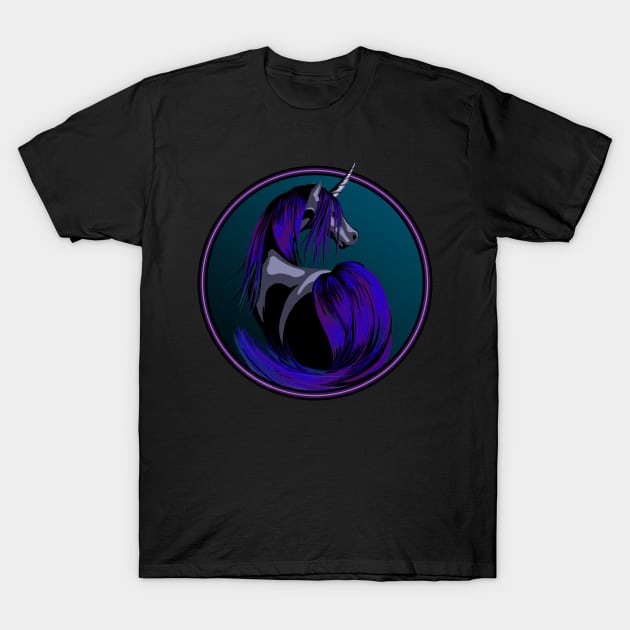 Dark Unicorn T-Shirt by Keltaria